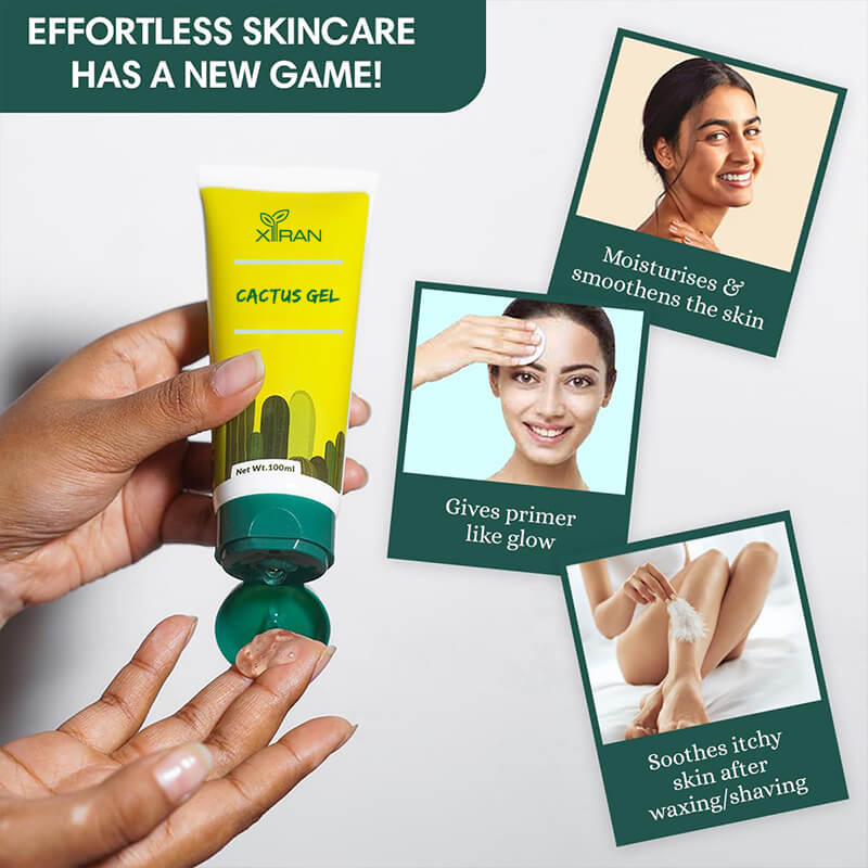 private label cactus face gel 100% natural vegan